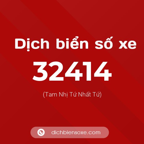 Ý nghĩa biển số xe 32414 là gì?