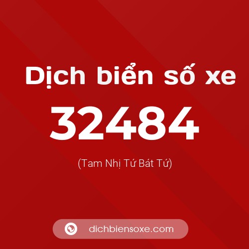 Ý nghĩa biển số xe 32484 là gì?