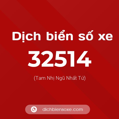 Ý nghĩa biển số xe 32514 là gì?