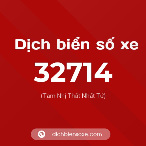 Ý nghĩa biển số xe 32714 là gì?