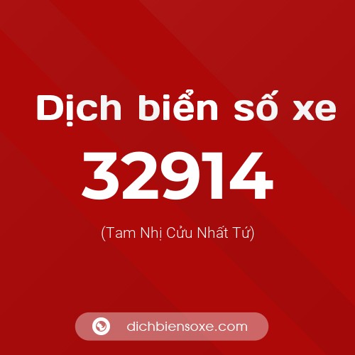 Ý nghĩa biển số xe 32914 là gì?