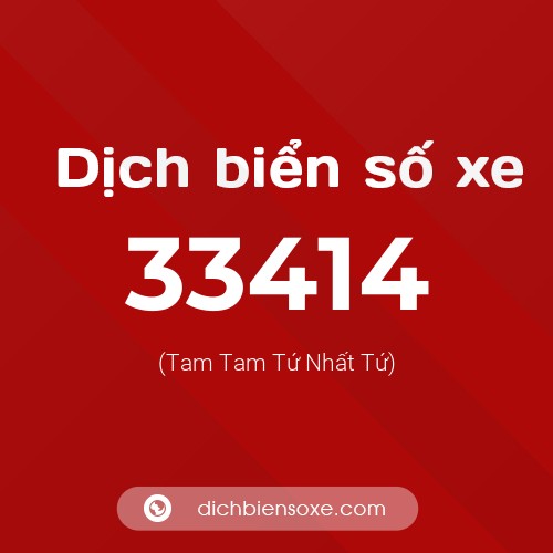 Ý nghĩa biển số xe 33414 là gì?