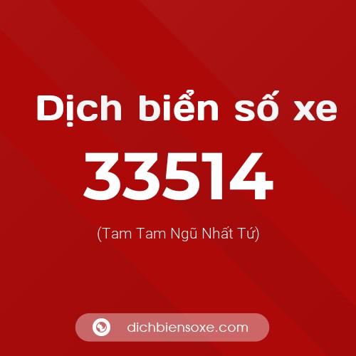 Ý nghĩa biển số xe 33514 là gì?