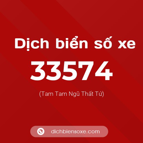 Ý nghĩa biển số xe 33574 là gì?