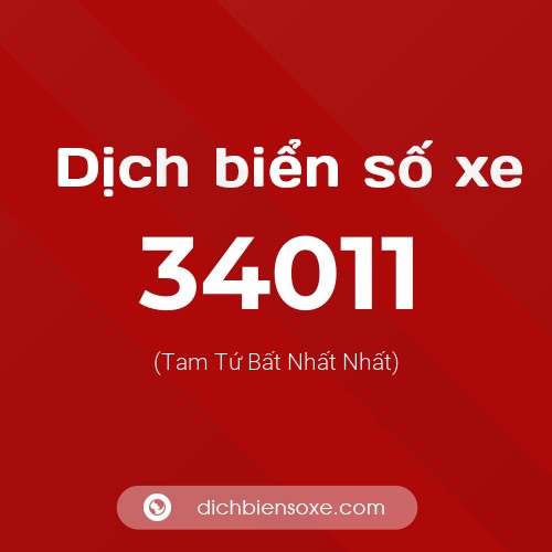 Ý nghĩa biển số xe 34011 là gì?