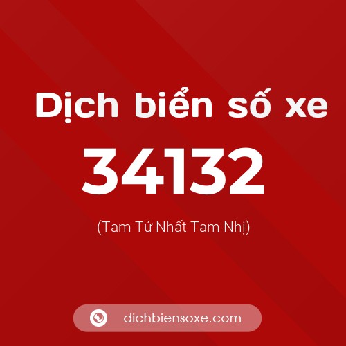 Ý nghĩa biển số xe 34132 là gì?