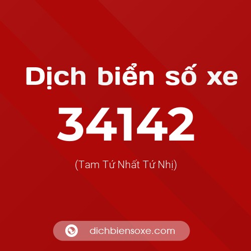 Ý nghĩa biển số xe 34142 là gì?