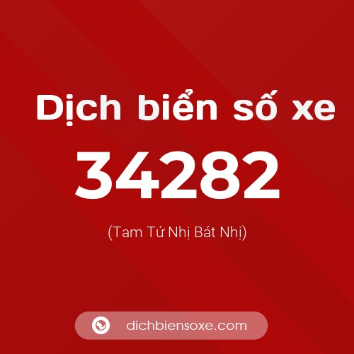 Ý nghĩa biển số xe 34282 là gì?