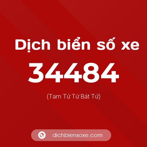 Ý nghĩa biển số xe 34484 là gì?