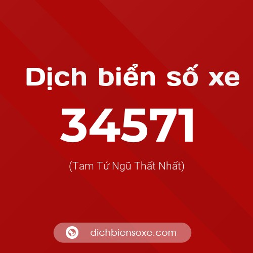 Ý nghĩa biển số xe 34571 là gì?