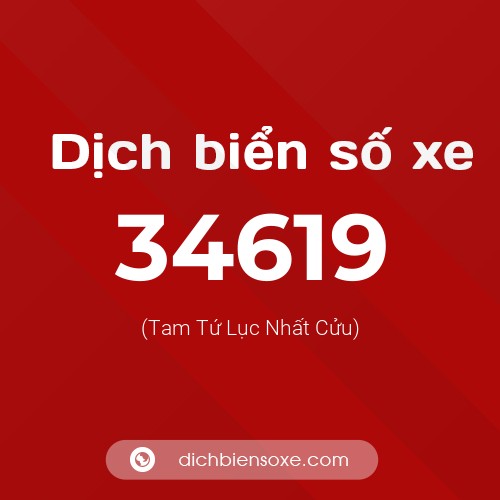 Ý nghĩa biển số xe 34619 là gì?