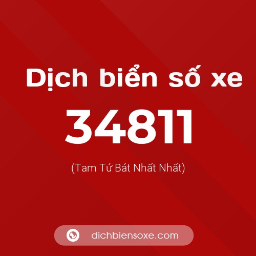 Ý nghĩa biển số xe 34811 là gì?