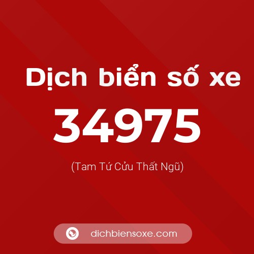 Ý nghĩa biển số xe 34975 là gì?