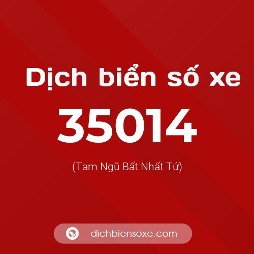 Ý nghĩa biển số xe 35014 là gì?