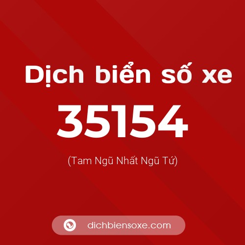 Ý nghĩa biển số xe 35154 là gì?