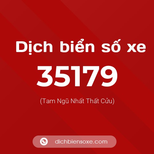 Ý nghĩa biển số xe 35179 là gì?