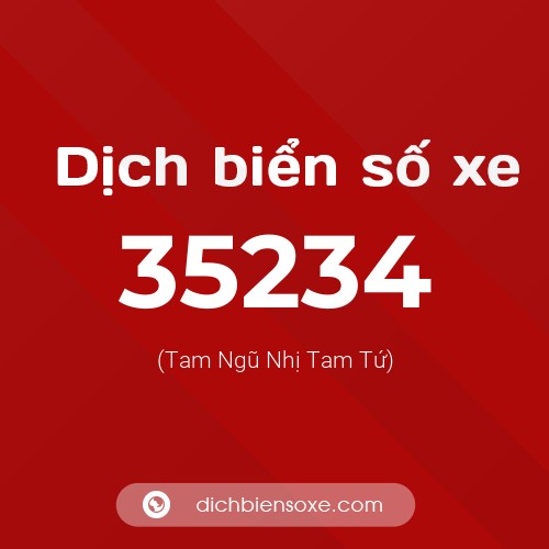 Ý nghĩa biển số xe 35234 là gì?