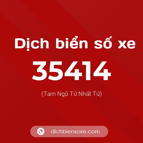 Ý nghĩa biển số xe 35414 là gì?