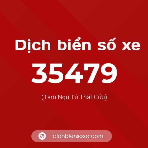 Ý nghĩa biển số xe 35479 là gì?