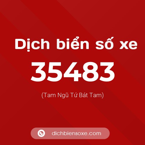 Ý nghĩa biển số xe 35483 là gì?