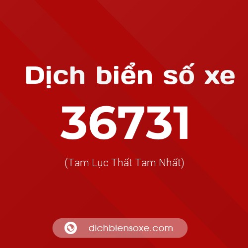 Ý nghĩa biển số xe 36731 là gì?