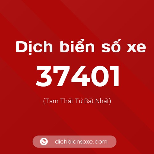 Ý nghĩa biển số xe 37401 là gì?