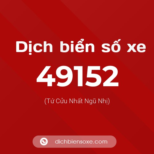 Ý nghĩa biển số xe 49152 là gì?