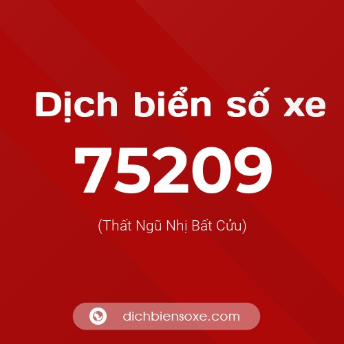 Ý nghĩa biển số xe 75209 là gì?