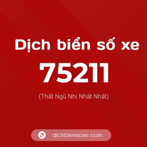 Ý nghĩa biển số xe 75211 là gì?