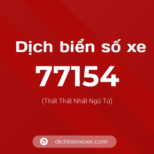 Ý nghĩa biển số xe 77154 là gì?