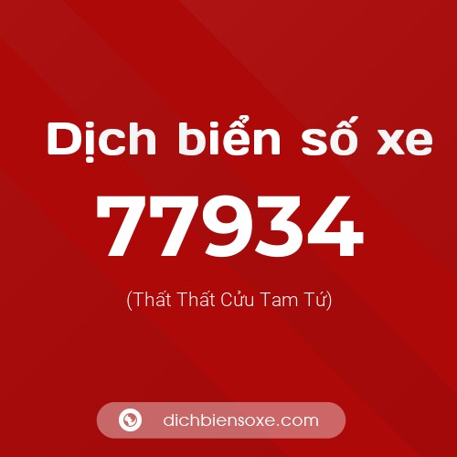 Ý nghĩa biển số xe 77934 là gì?