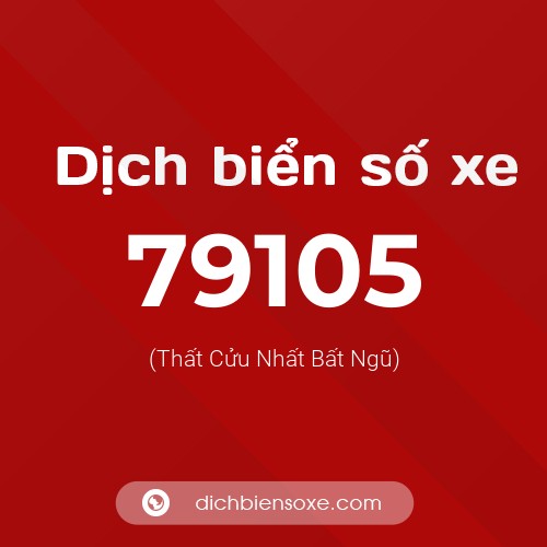 Ý nghĩa biển số xe 79105 là gì?