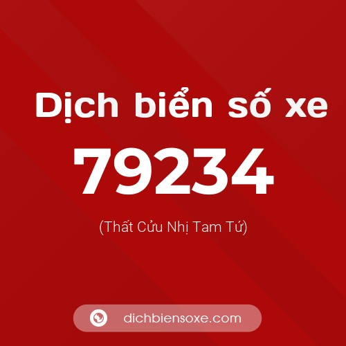 Ý nghĩa biển số xe 79234 là gì?