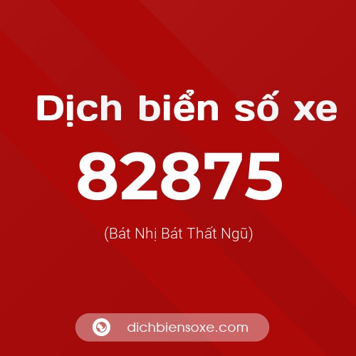 Ý nghĩa biển số xe 82875 là gì?