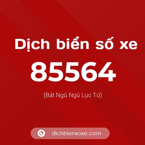 Ý nghĩa biển số xe 85564 là gì?