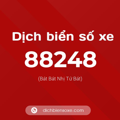 Ý nghĩa biển số xe 88248 là gì?