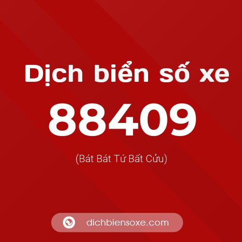 Ý nghĩa biển số xe 88409 là gì?