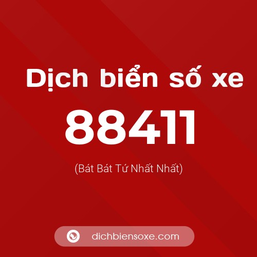 Ý nghĩa biển số xe 88411 là gì?