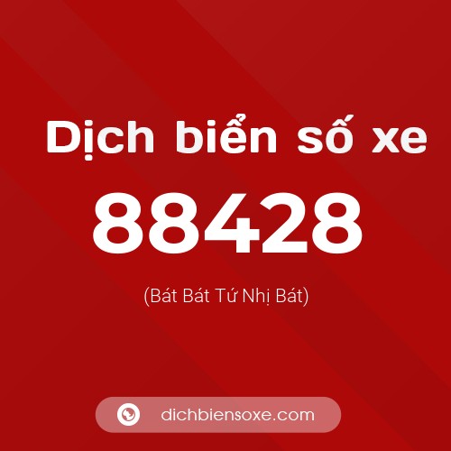 Ý nghĩa biển số xe 88428 là gì?