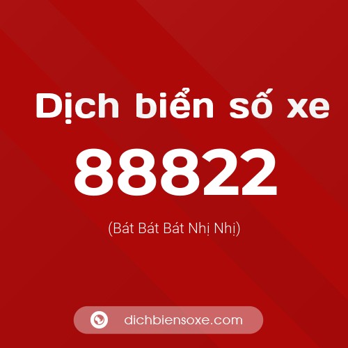 Ý nghĩa biển số xe 88822 là gì?