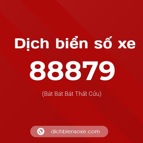 Ý nghĩa biển số xe 88879 là gì?