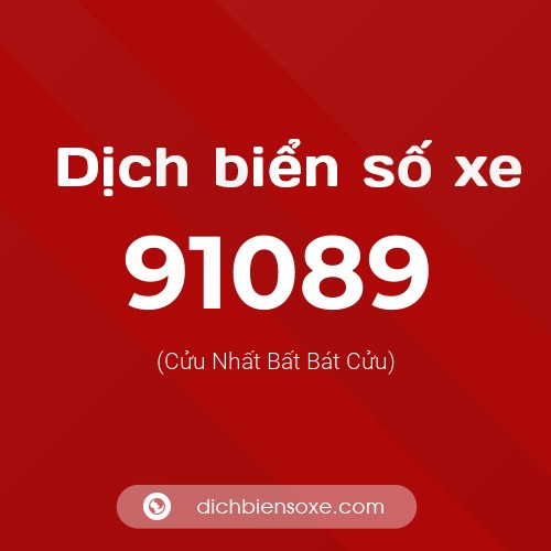 Ý nghĩa biển số xe 91089 là gì?