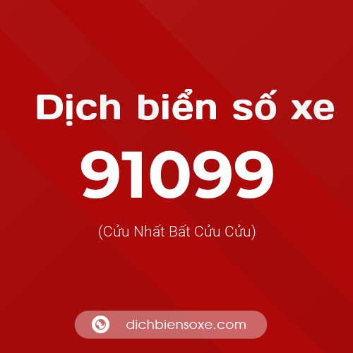 Ý nghĩa biển số xe 91099 là gì?