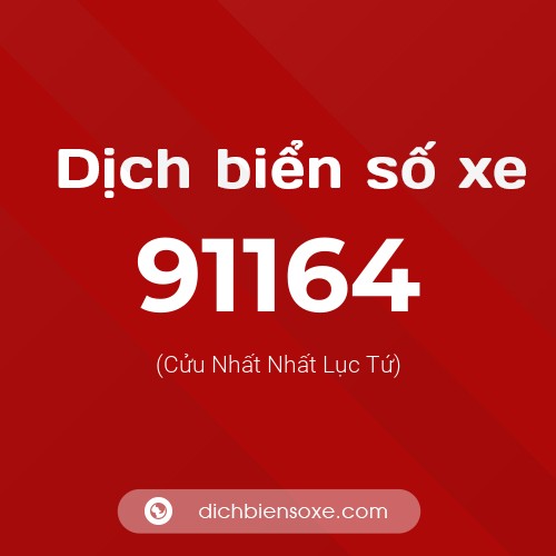 Ý nghĩa biển số xe 91164 là gì?
