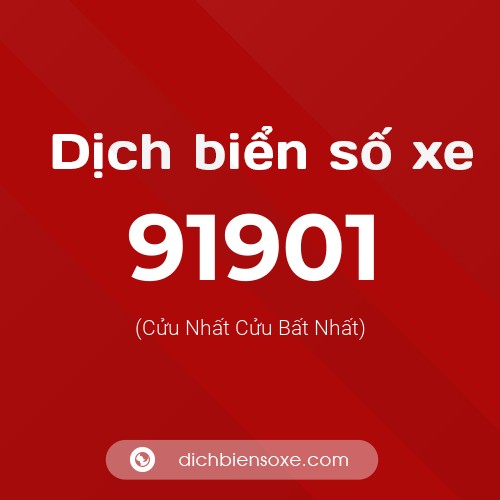 Ý nghĩa biển số xe 91901 là gì?