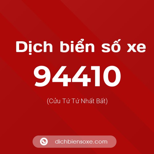 Ý nghĩa biển số xe 94410 là gì?