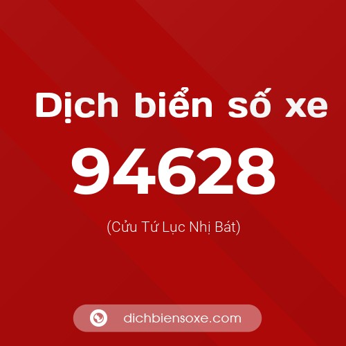 Ý nghĩa biển số xe 94628 là gì?