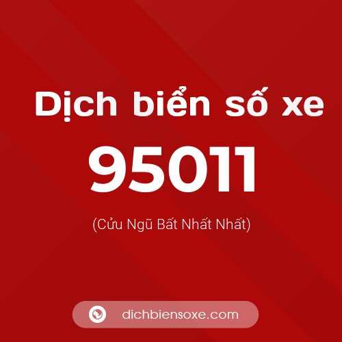 Ý nghĩa biển số xe 95011 là gì?