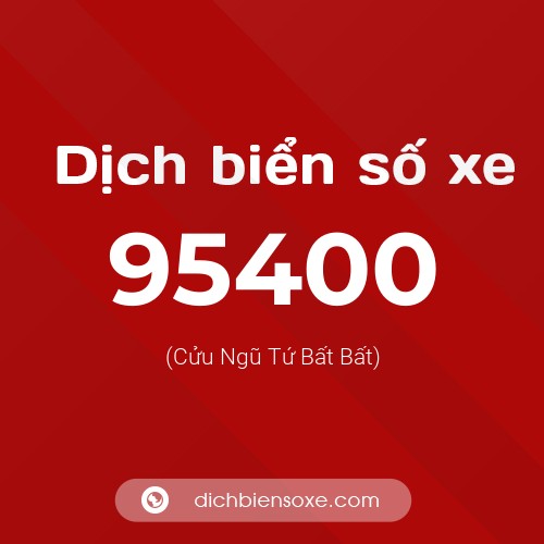 Ý nghĩa biển số xe 95400 là gì?