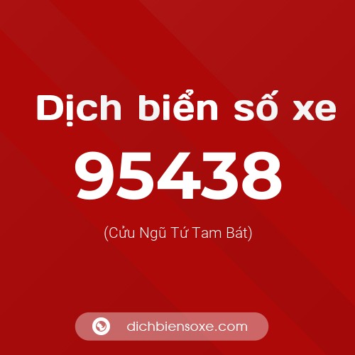 Ý nghĩa biển số xe 95438 là gì?